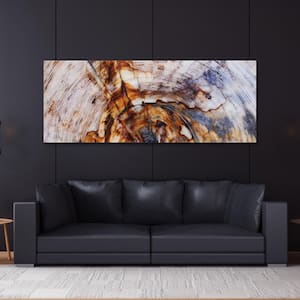 63 in. x 24 in. "Impact A" Frameless Free Floating Tempered Glass Panel Graphic Art
