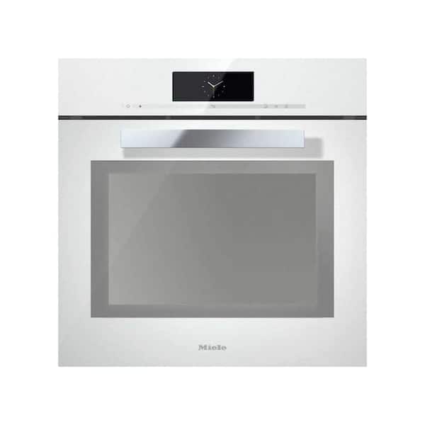 Miele PureLine 24 in. 2.51 cu. ft. Single Combi-Steam Wall Oven with XXL Cavity and M Touch controls in Brilliant White