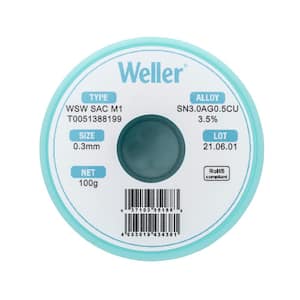 SAC M1 Solder Wire, Dia 0.3 mm, 100 g