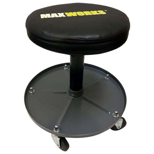 MaxxHaul Pneumatic Roller Seat/Creeper with Adjustable Height