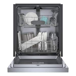 300 Series 24 in. Stainless Steel Front Control Smart Built-In Stainless Steel Tub Dishwasher, 48 dBA