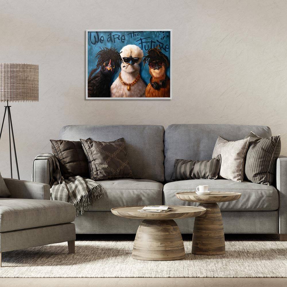 We are the Future Birds by Lucia Heffernan Gray Framed Animal Giclee Art Print 24 in. x 30 in. price history on PriceWatchPro