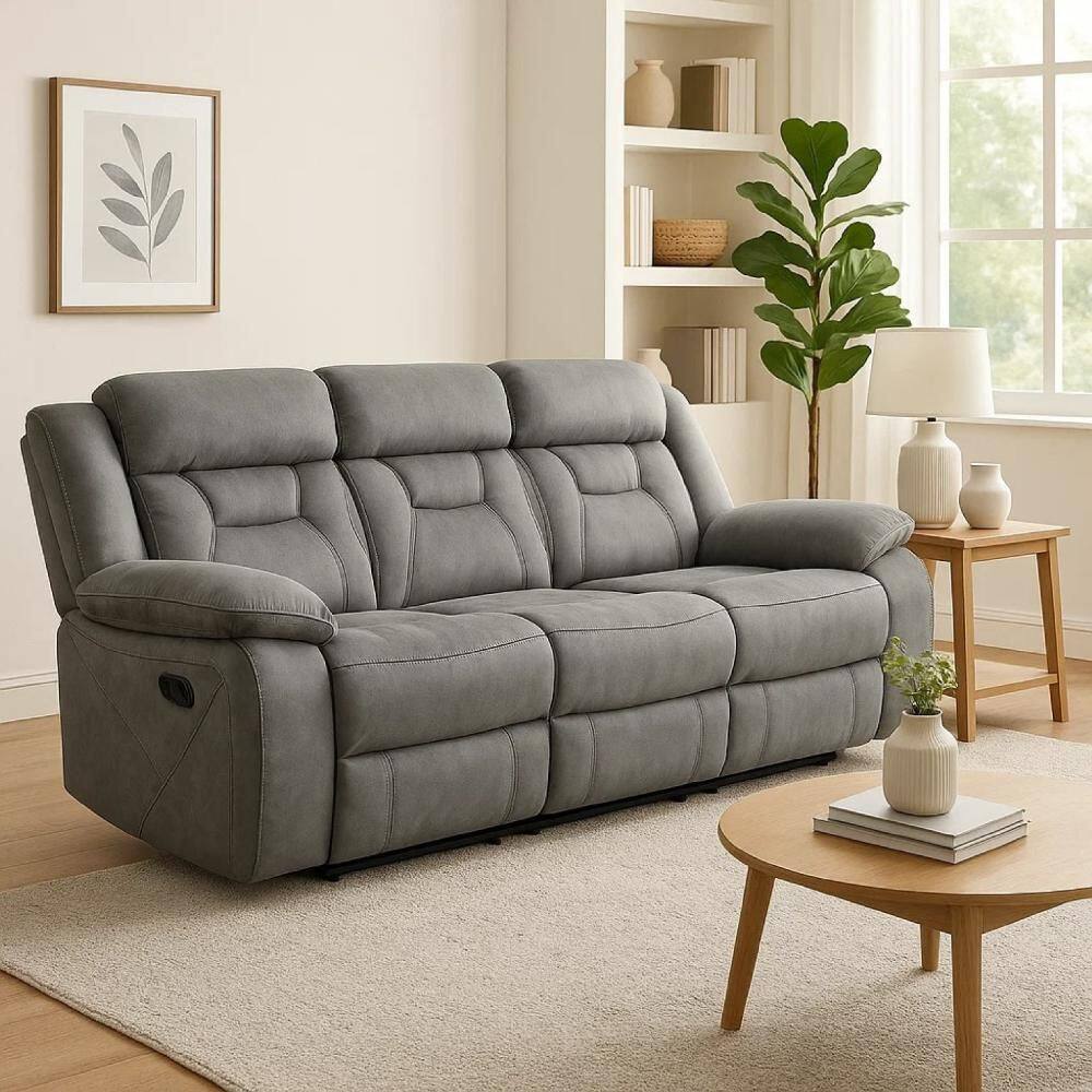 91 in. Flared Arm Fabric Rectangular Sofa in Beige price history on PriceWatchPro