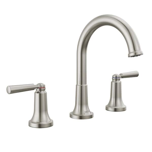 Delta Saylor 8 in. Widespread Double Handle Bathroom Faucet in ...