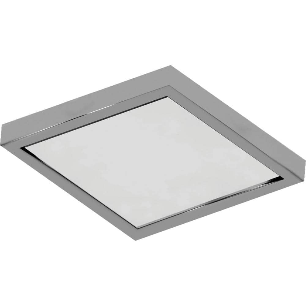 12 in. Brushed Nickel Integrated LED Panel Convertible Wall/Ceiling Flush Mount with Square Acrylic Lens price history on PriceWatchPro