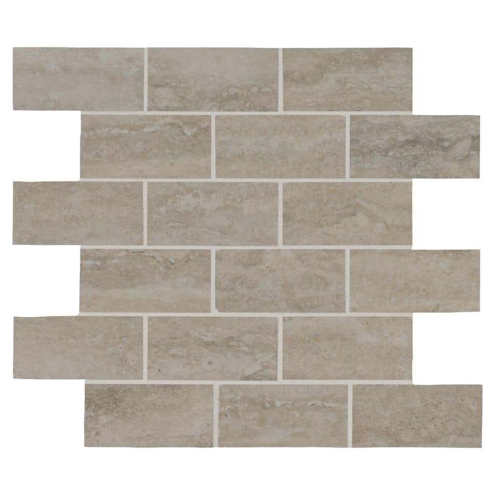 Trevi White 12 in. x 12 in. Polished Porcelain Mosaic Floor and Wall Tile (10 sq. ft. /Case) price history on PriceWatchPro