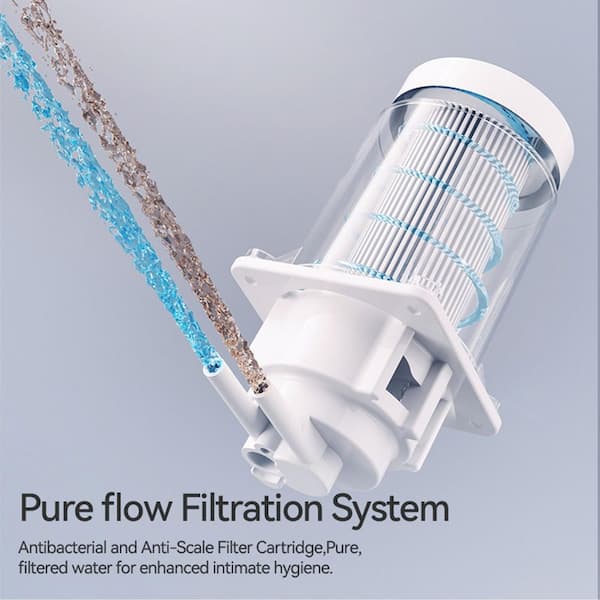 Auto Open/Close 1. 2 GPF Elongated Smart Bidet Toilet in White with Foot-Sensing Flush Warm Water Wash (Remote Included)