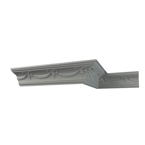 Ekena Millwork Nevada 2.75 in. D x 2.75 in. W x 12 in. L Polyurethane Crown Moulding Sample