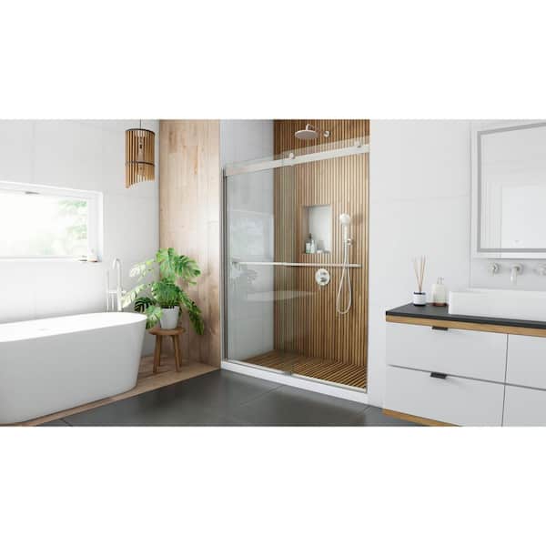 DreamLine Sapphire 56 in. to 60 in. W x 76 in. H Semi-Frameless