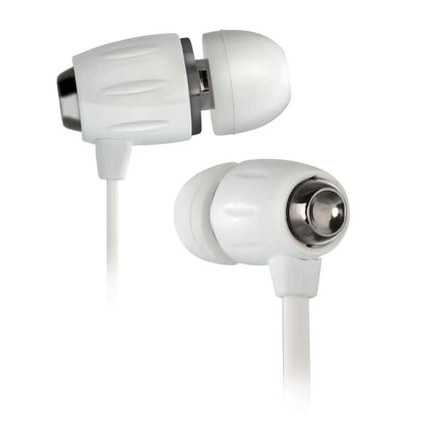 Bell'O Digital BDH654 Series In-Ear Headphones with Remote Control and Microphone in White