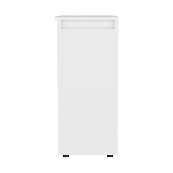 Aoibox 10" W x 20" D x 24" H. White Particle Board Bathroom