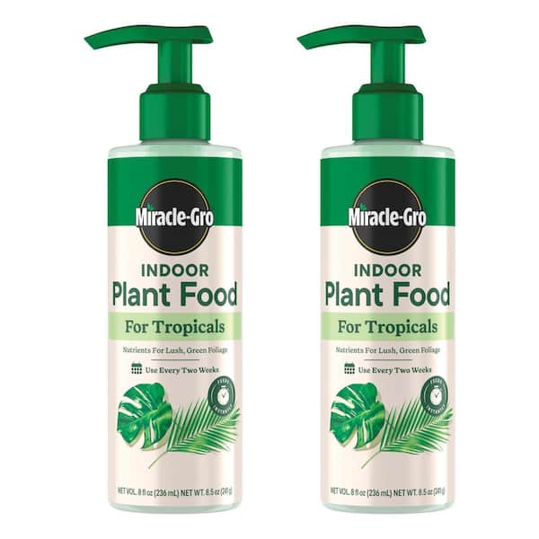 Indoor Plant Food for Tropical 8 fl. oz. Liquid Fertilizer for Tropical Houseplants (2-Pack)