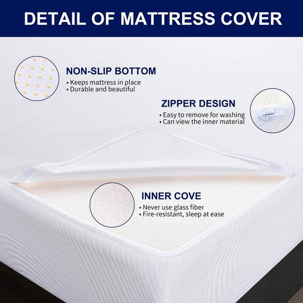 SUBRTEX Twin XL Medium Gel Memory Foam Tight Top 8 in SUBRTEX Twin XL Medium Gel Memory Foam Tight Top 8 in