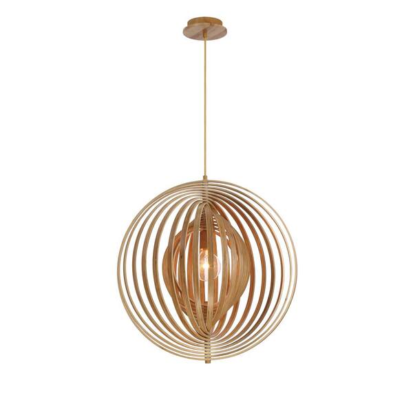 1-Light Large Wood Pendant 31872-010 