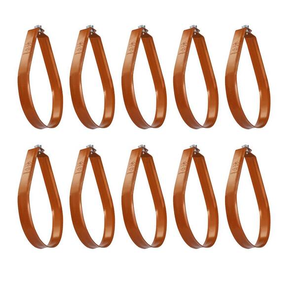 Highcraft 2.5-8 In. Swivel Loop Pipe Hanger – Epoxy Coated Steel For Vertical Pipe