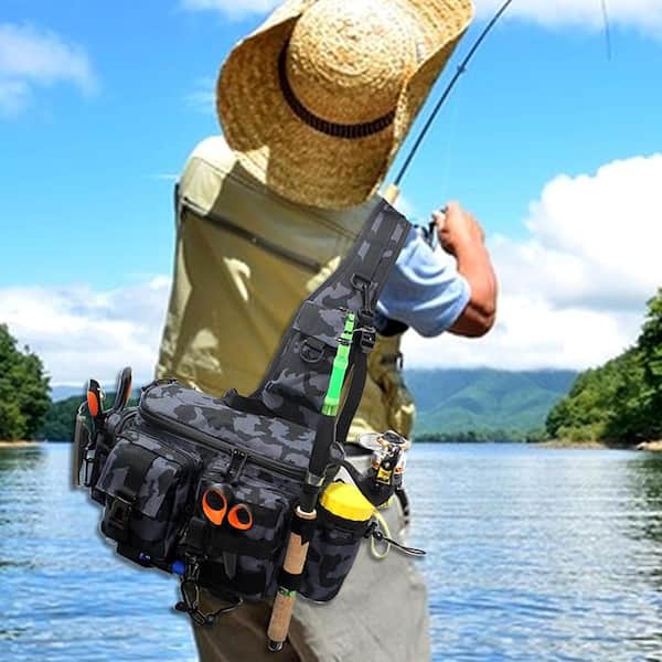 Multifunctional Fishing Rod Bag Fishing Reel Gear Storage Case New