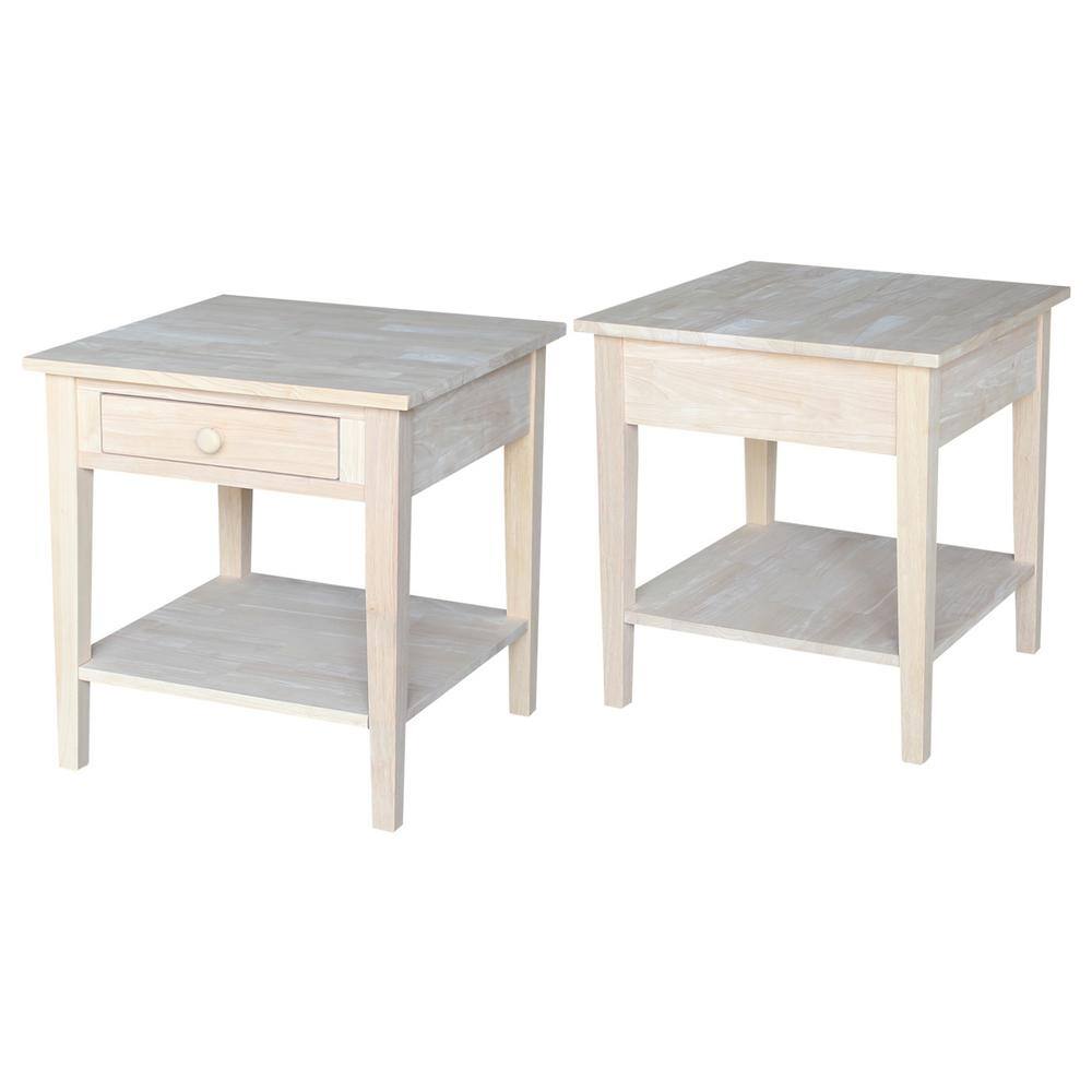 Spencer Unfinished End Table - thumbnail 8