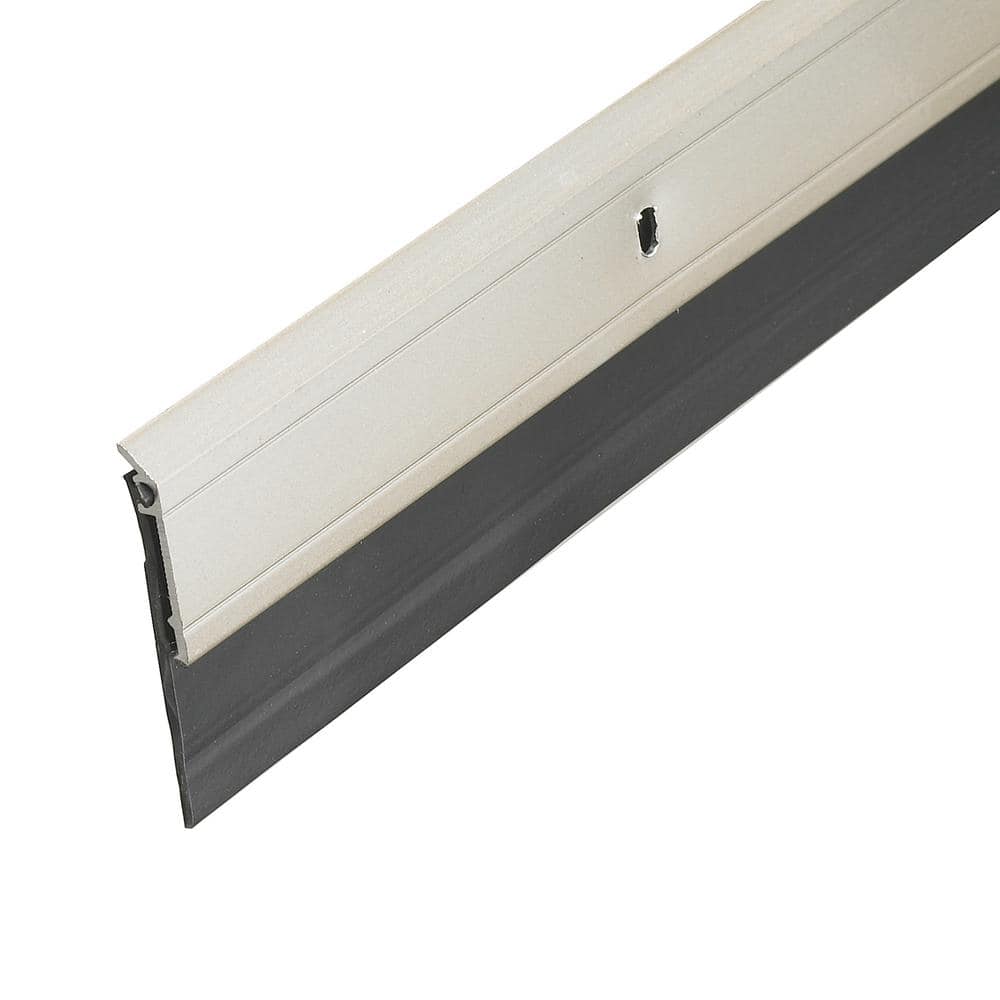 Frost King 2 in. x 36 in. Satin Nickel Heavy-Duty Door Sweep A62
