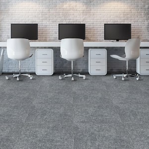 Soft Floor Carpet Tiles - Charcoal H-7901GR - Uline