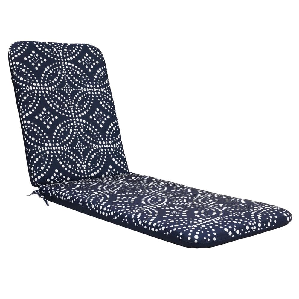 Habitat Urban Chic Outdoor Navy Chaise Lounge Cushion 73 in. L x 22 in