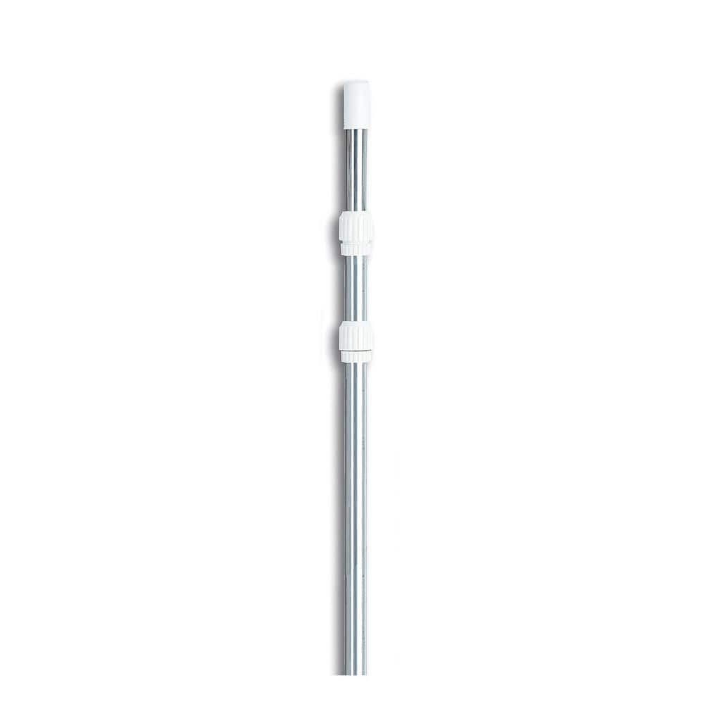 ELODEA Pro Series 3-Piece Telescopic Pool Pole, Aluminum, 5-15 Feet,  Ergonomic Handle, Easy Release Button in the Pool Poles department at