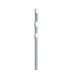 5 ft. to 15 ft. Adjustable Silver Aluminum Swimming Pool Telescopic Pole for Vacuums and Skimmers