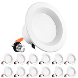 4 in. Can Light 10-Watt=60-Watt 5 Color Selectable Dimmable Remodel Integrated LED Recessed Light Kit 750lm (12-Pack)
