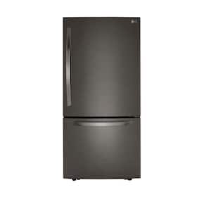 Whirlpool 24 In 12 7 Cu Ft Bottom Freezer Refrigerator In Fingerprint Resistant Black Stainless Counter Depth Wrb543cmjv The Home Depot