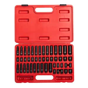 1/4 in. Drive SAE and Metric Impact Socket Set (48-Piece)