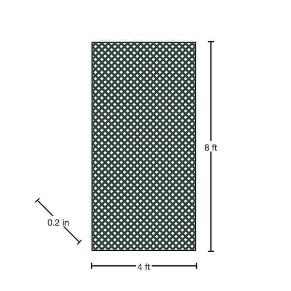 Grid Axcents 48 in. W X 8 ft. L Forest Green Plastic Lattice Panel Grid Axcents 48 in. W X 8 ft. L Forest Green Plastic Lattice Panel