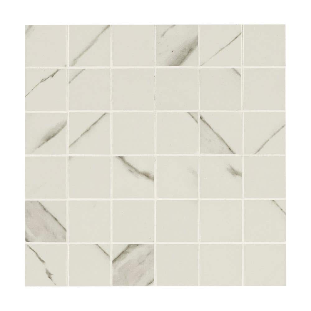 Take Home Tile Sample-Calacatta 4 in. x 4 in. Matte Porcelain Floor and Wall Tile price history on PriceWatchPro