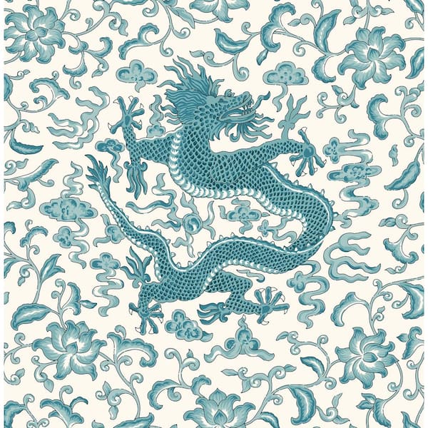 Scalamandre Peacock Chi'en Dragon Self Adhesive Wallpaper