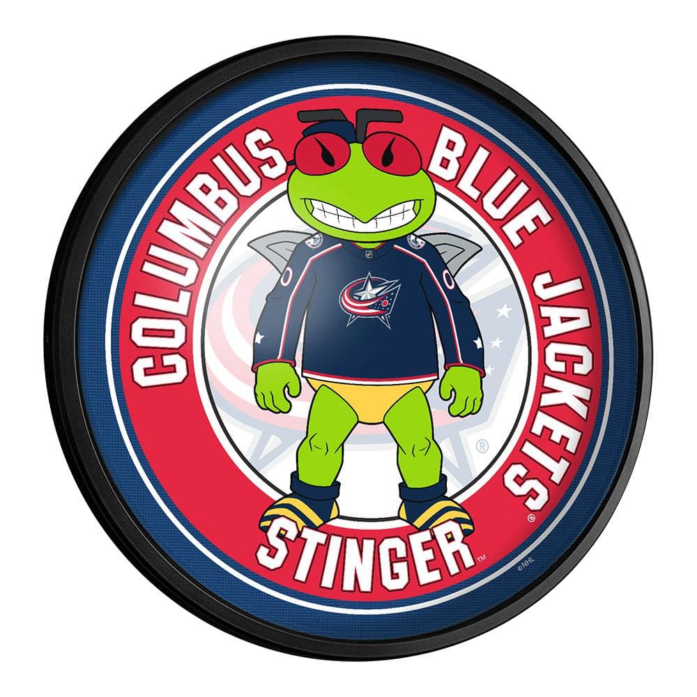Columbus Blue Jackets: Stinger 2021 Mascot - NHL Removable Wall Adhesive Wall Decal Life-Size Mascot +9 Wall Decals 33W x 76H