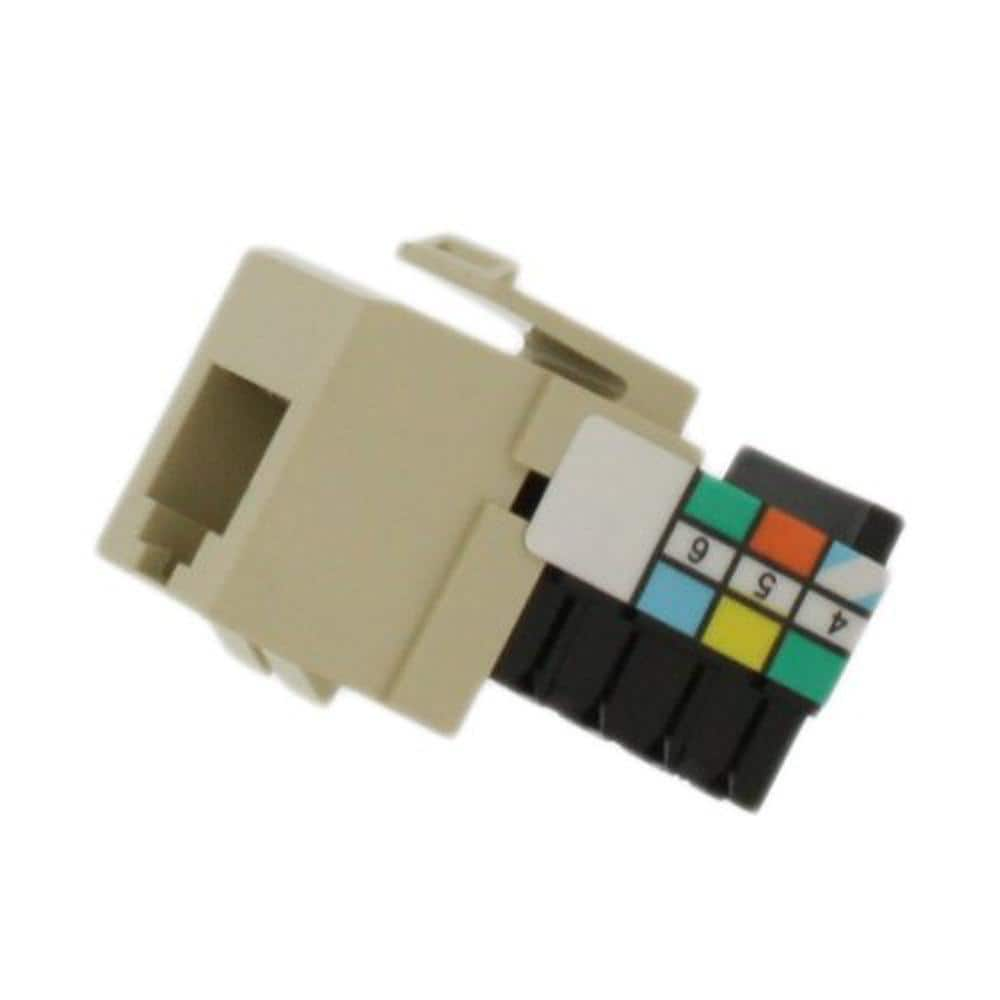 UPC 078477834213 product image for QuickPort 6P6C Voice Grade Connector, Ivory | upcitemdb.com