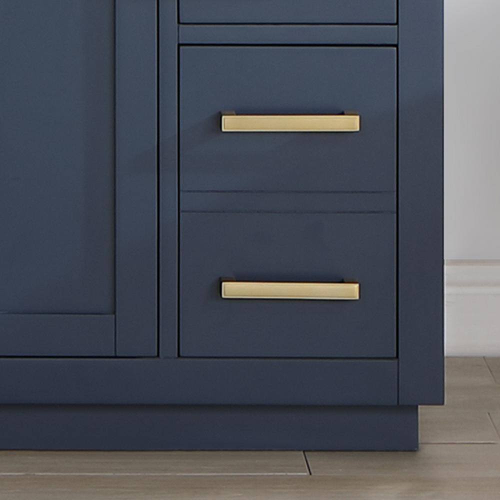 Gavino 48" Royal Blue Wood Vanity with Stone Top and Mirror