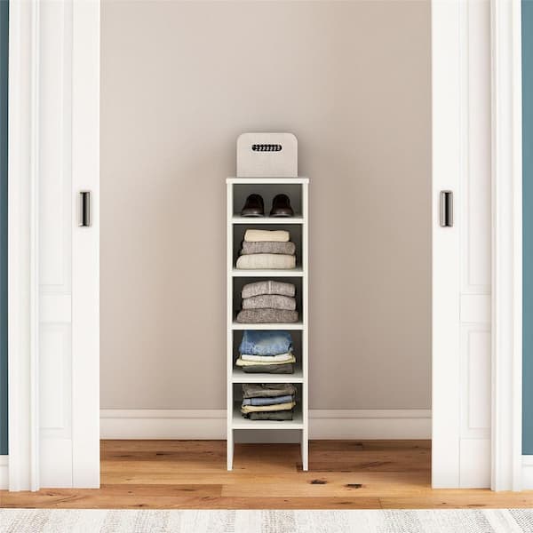 StyleWell Westport 12 in. W x 42 in. H White Laminate Board
