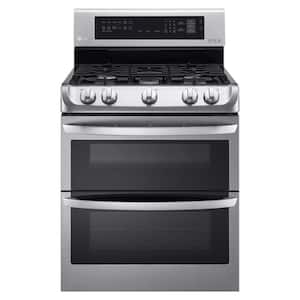 6.9 cu. ft. Double Oven Gas Range with ProBake Convection Oven, Self Clean and EasyClean in Stainless Steel