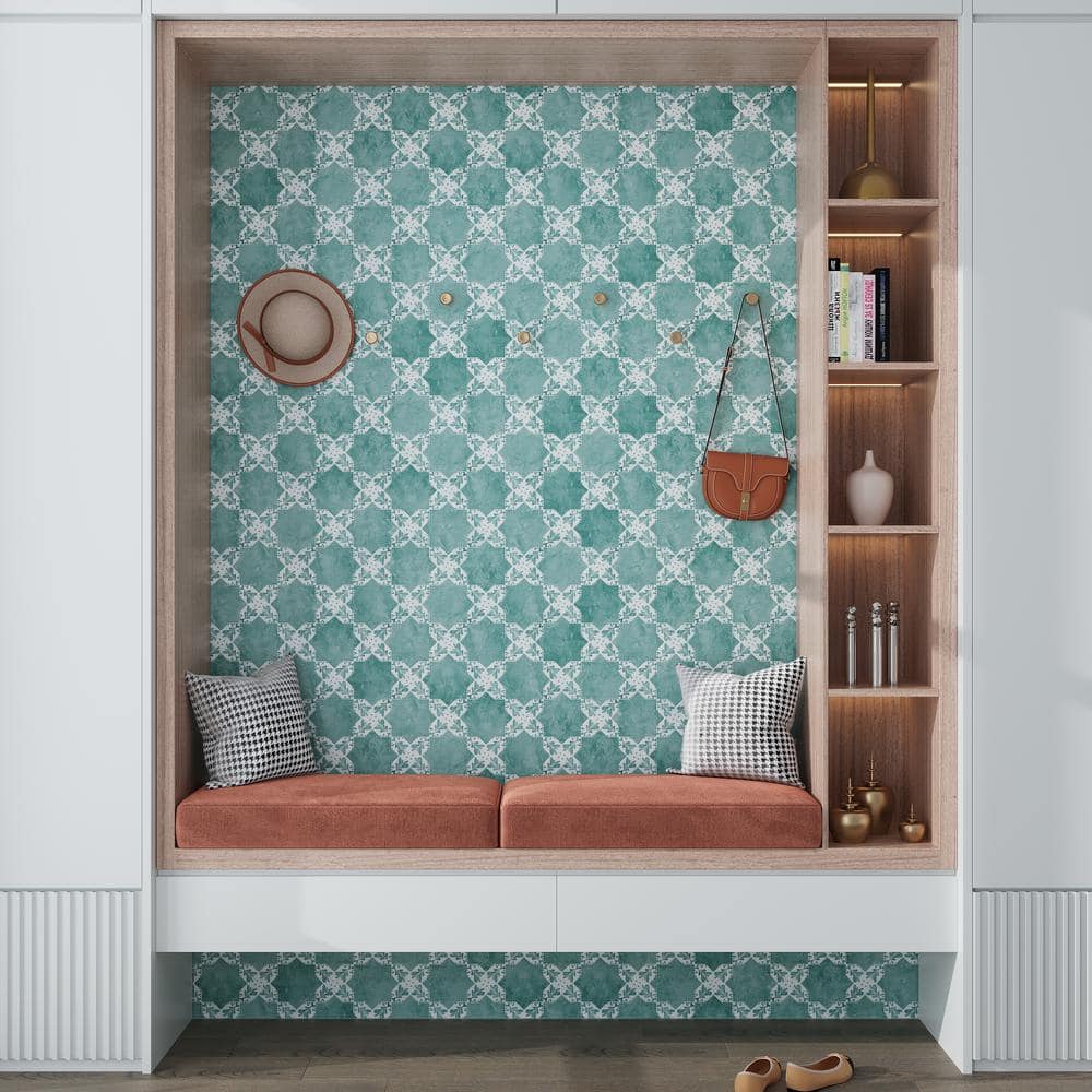 Pistachio Green Star-Shaped Matte Ceramic Tile
