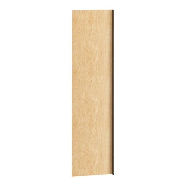 QuickShip Cottage 24 in. W x 1.5 in. D x 96 in. H Tall Pantry End Panel with Attached 3 in. Fill Strip in Fieldstone