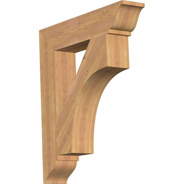 Ekena Millwork 5.5 in. x 44 in. x 32 in. Western Red Cedar Westlake Traditional Smooth Bracket