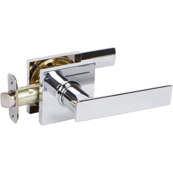 DELANEY HARDWARE HK Series Contemporary Style Polished Chrome Straight And Hall/Closet Door Lever