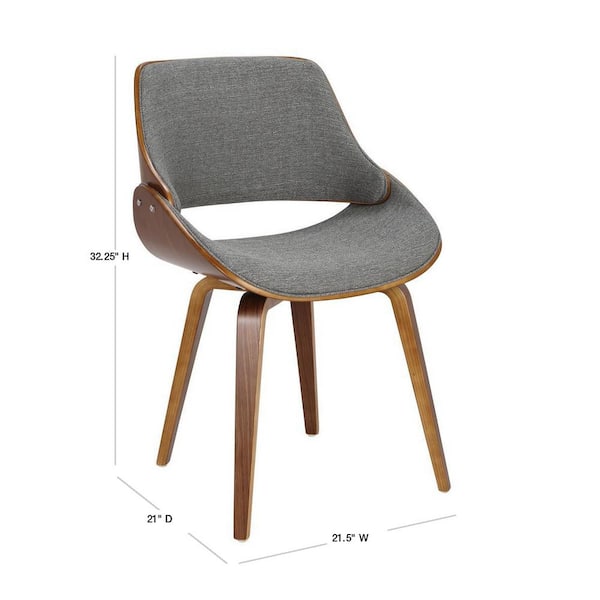 Interlude Home Louis Chair, Walnut