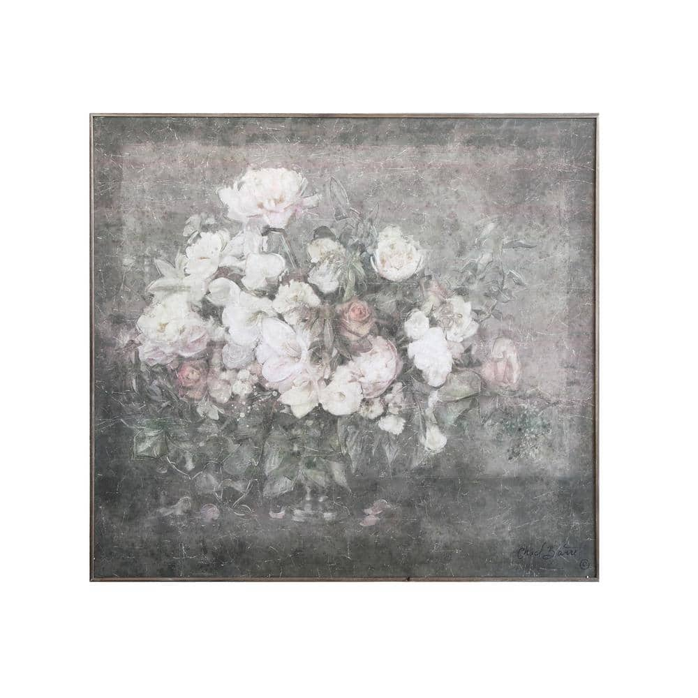 Storied Home 1 Piece Framed Acrylic Flower Bouquet Painting Nature 55 in. x  61.5 in. DA5854 - The Home Depot