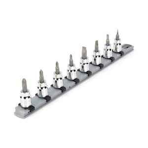 3/8 in. Drive Phillips/Slotted Bit Socket Set (8-Piece)