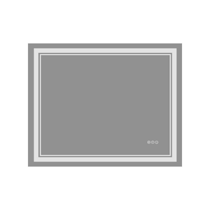 CASAINC 84-in x 40-in Dimmable Lighted Sliver Fog Free Frameless