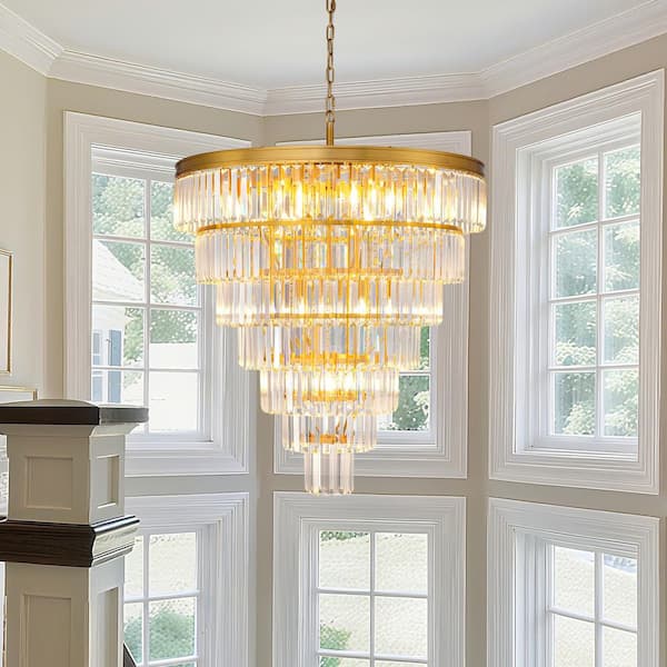 モダンシャンデリア L100×W60×H40cm YUYI Modern Chandelier 40 in.20-Lights Gold Chandelier for Dining