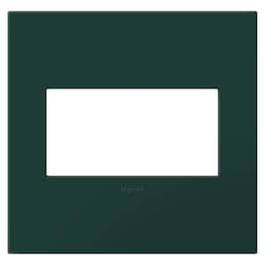 Adorne 2-Gang Evergreen Decorator/Rocker Plastic Wall Plate with Microban Protection