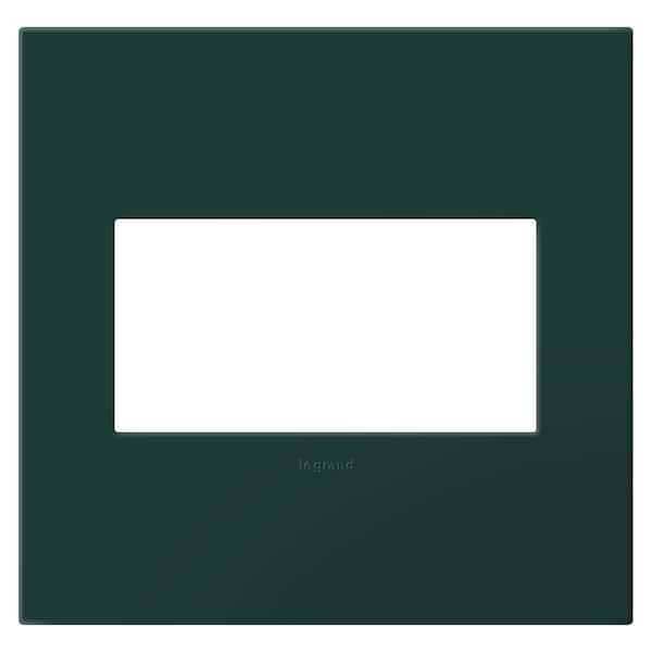Legrand adorne 2-Gang Evergreen Decorator/Rocker Plastic Wall Plate with Microban Protection