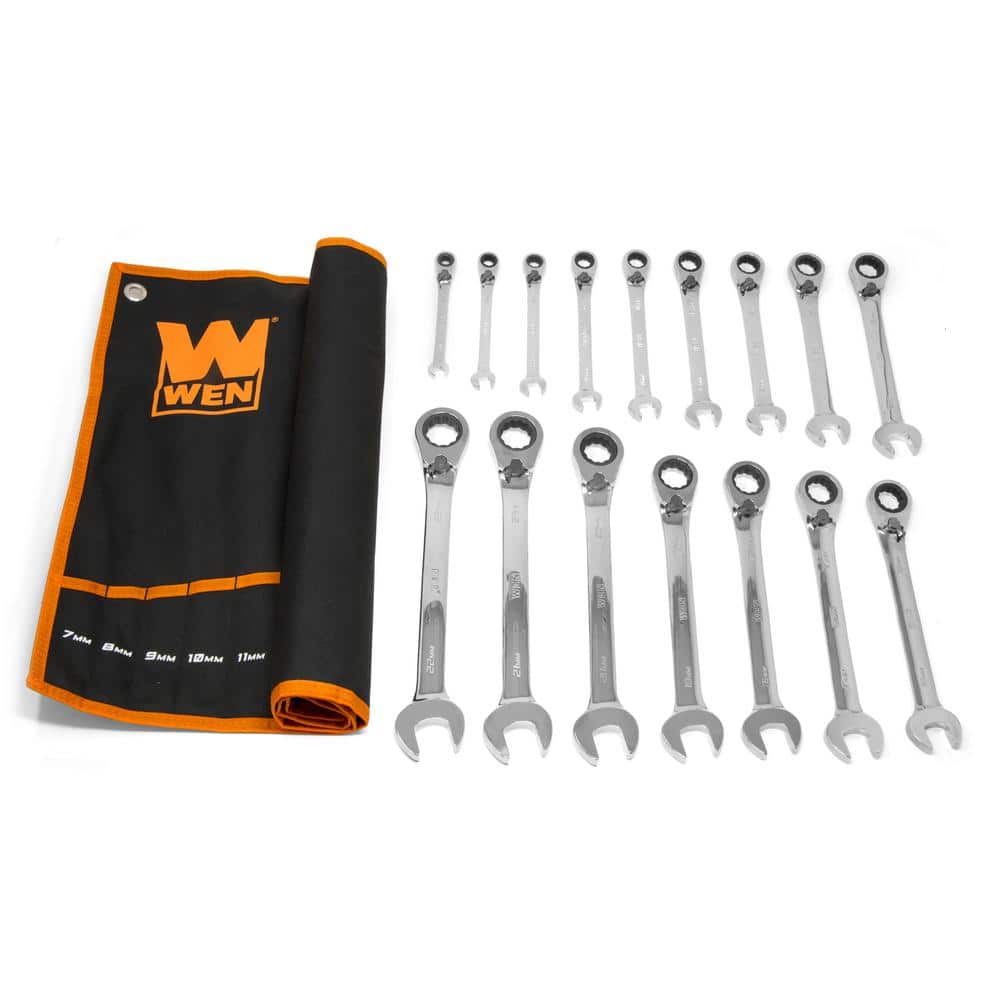 16-Piece Professional-Grade Reversible Ratcheting Metric Combination Wrench Set with Storage Pouch price history on PriceWatchPro