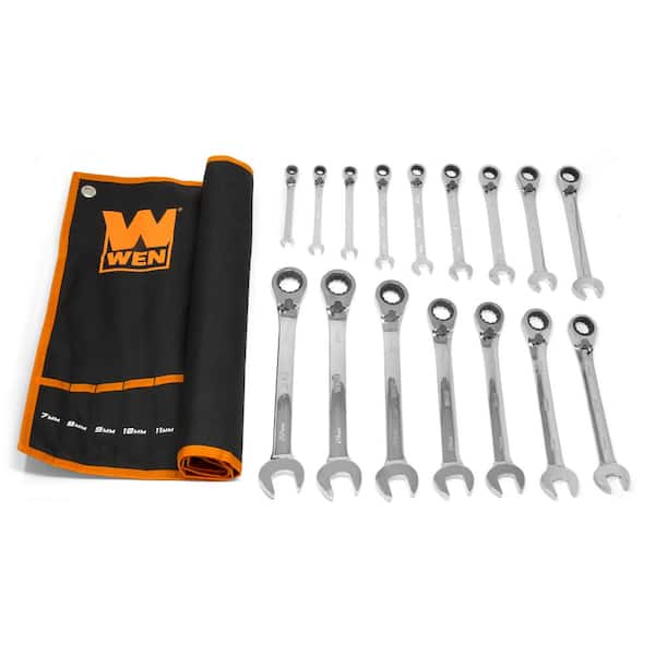 DSY 32mm Metric Chrome Flexible Head Ratchet Action Wrench Spanner Nut Tool Hardware Tool Kits 